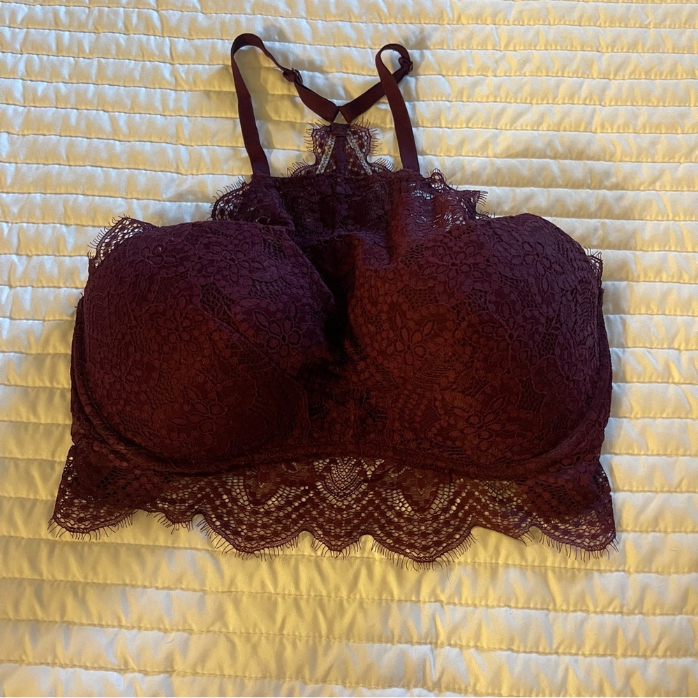Victoria's Secret lace padded bandeau size D-DD